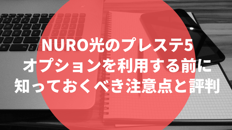 NURO光のプレステ5オプションを利用する前に知っておくべき注意点と評判