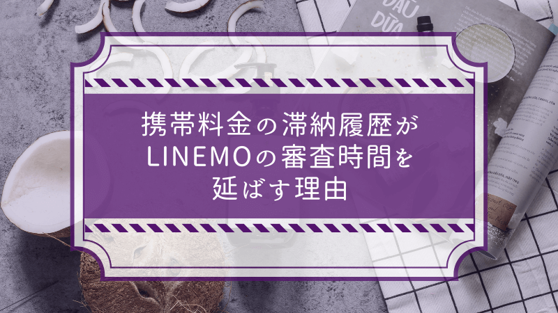 携帯料金の滞納履歴がLINEMOの審査時間を延ばす理由